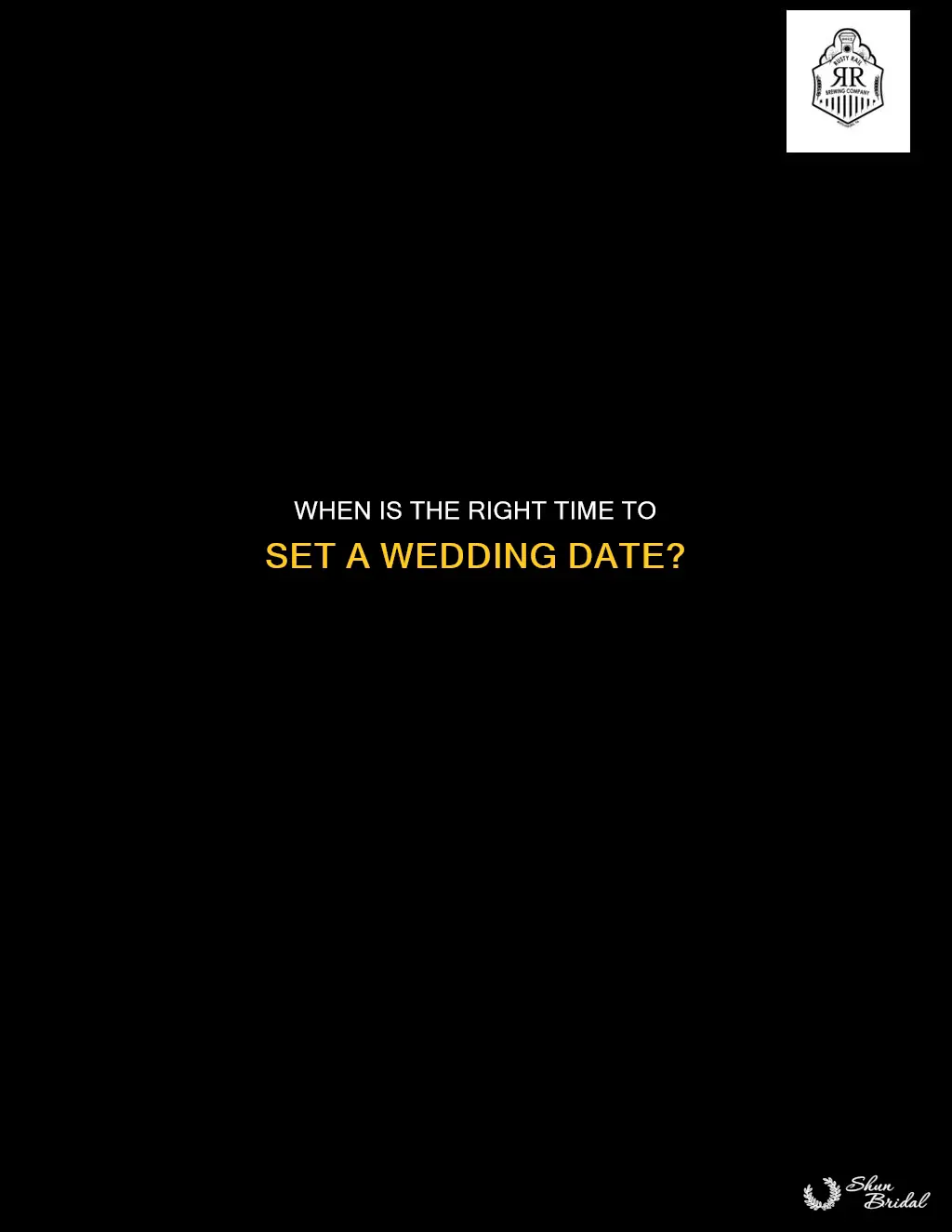 how soon should you set a wedding date