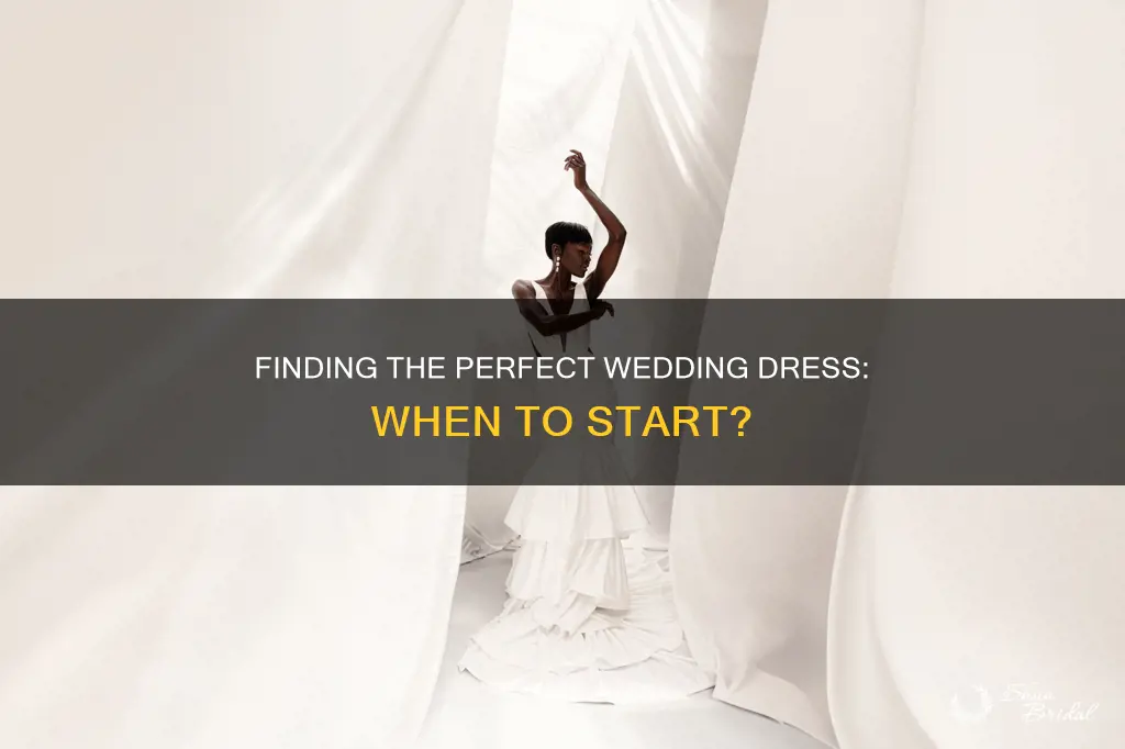 how soon should you try on wedding dresses