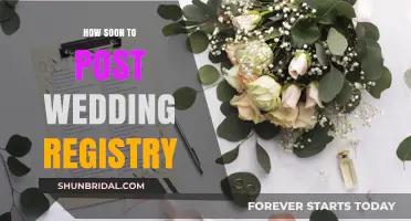 The Perfect Timing: Wedding Registry Posting Guide