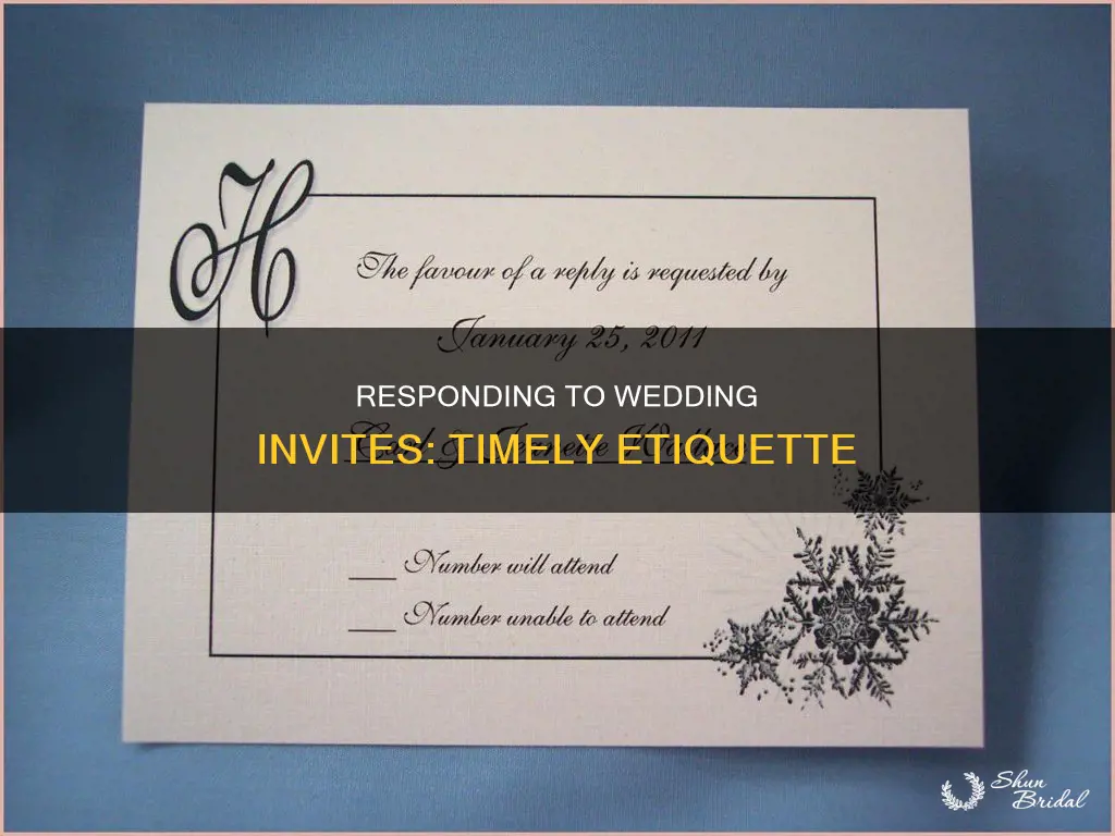 how soon to respond to wedding invitation