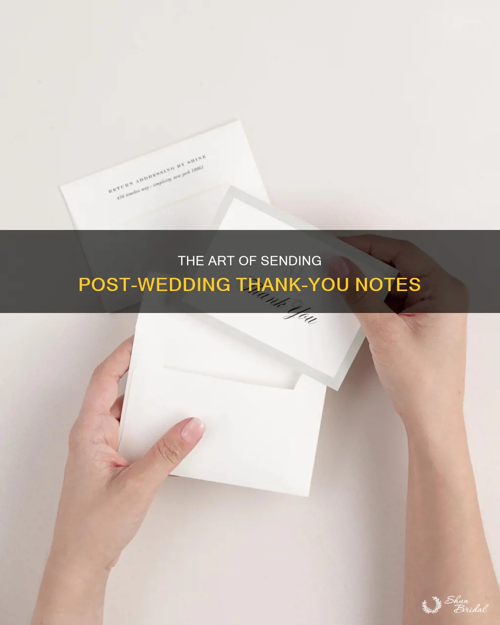 how soon to send out thank-you notes after wedding
