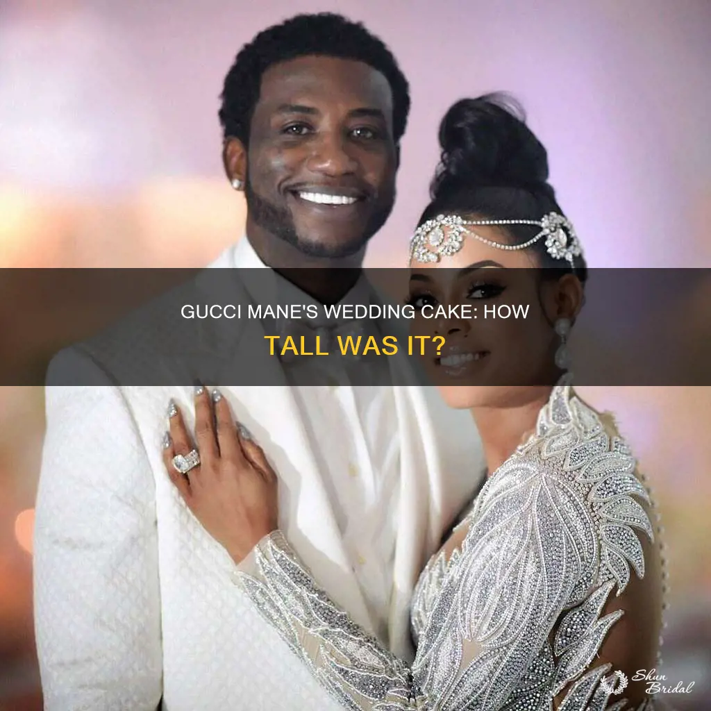 how tall was gucci manes wedding cake