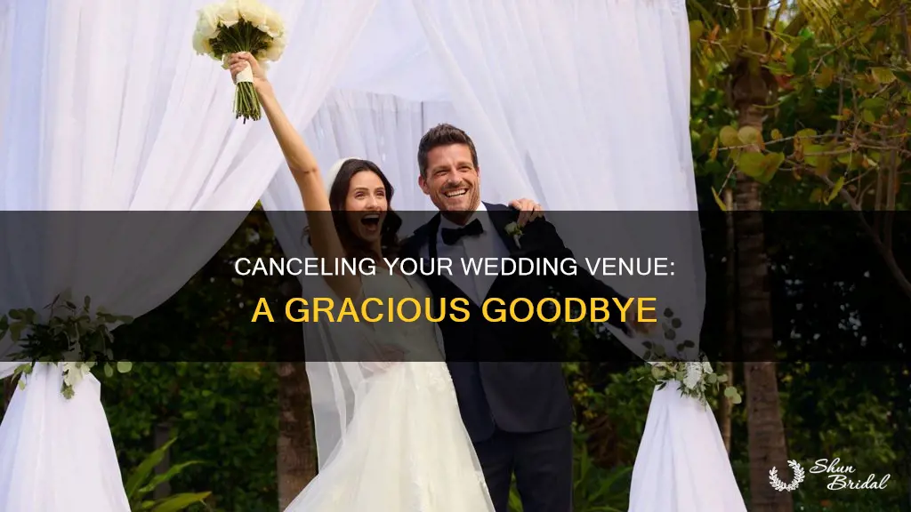how tell wedding venue not interested anymore