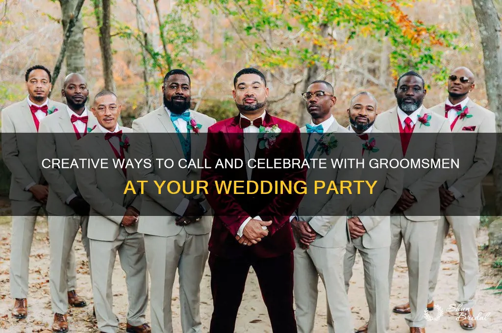 how the call groom friends on a wedding party