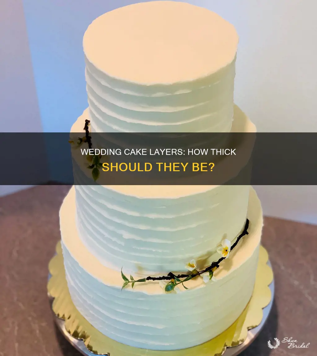 how thick are wedding cake layers