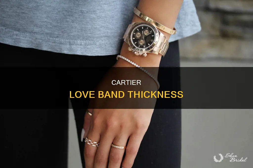 how thick is cartier love wedding band