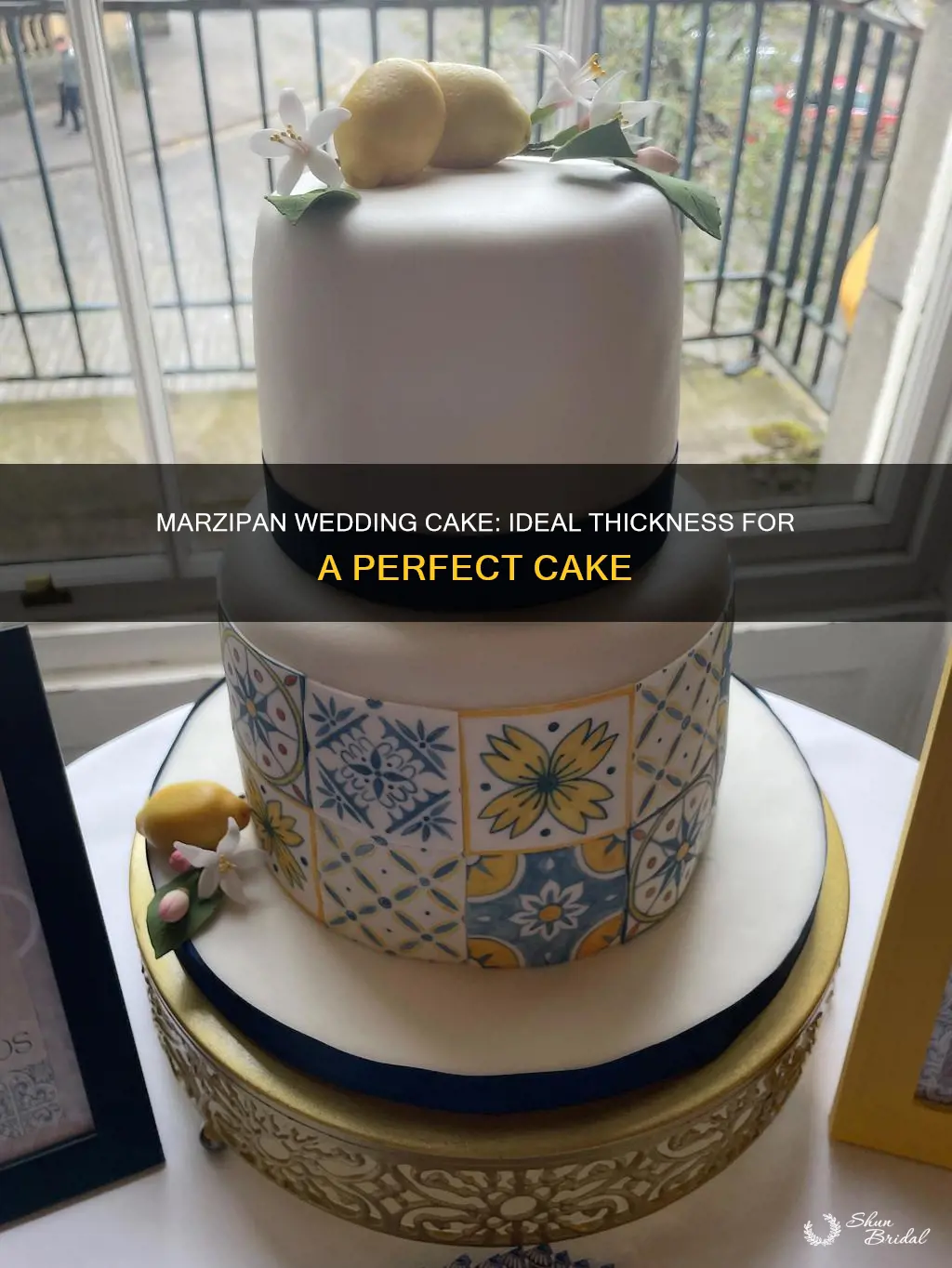 how thick should marzipan be on a wedding cake