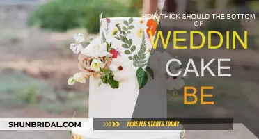 The Perfect Thickness for Your Wedding Cake's Base