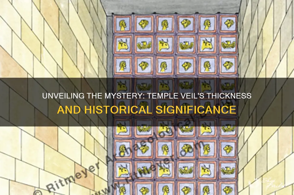 how thick was the veil in the temple