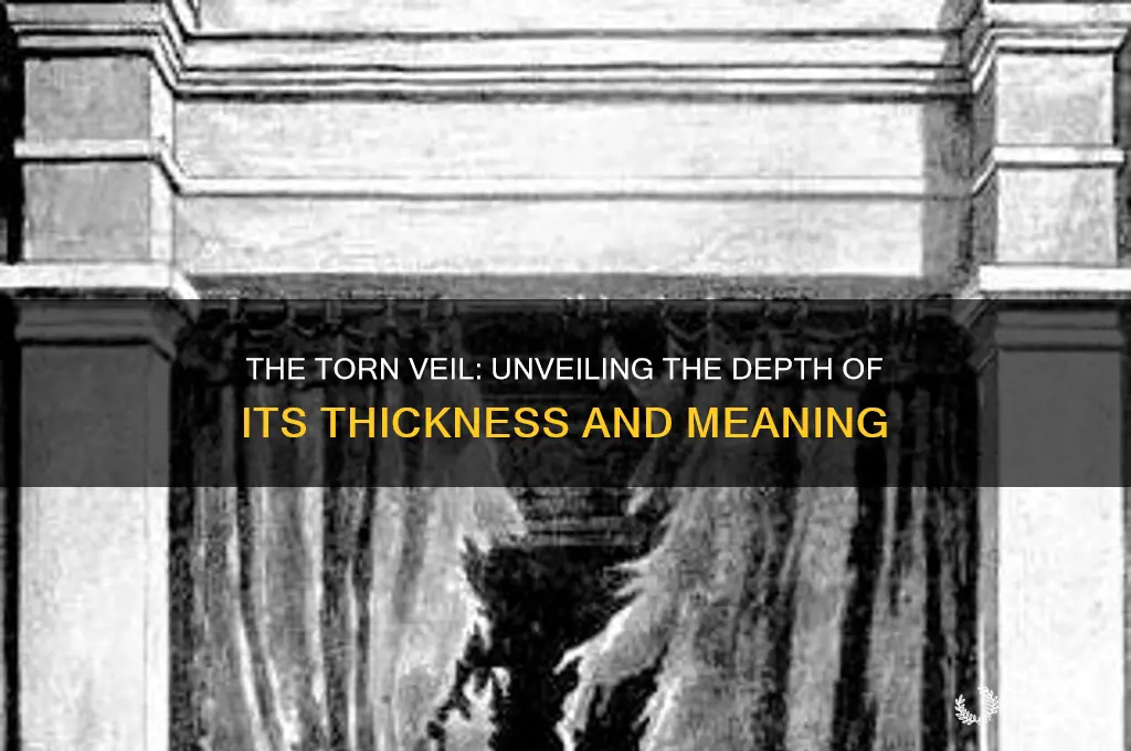 how thick was the veil that tore