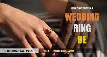Wedding Ring: A Snug Fit, Not a Squeeze