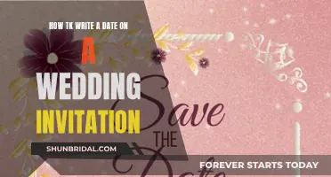 Wording the Date on Your Wedding Invitation: A Guide