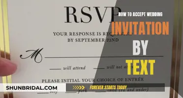 Texting Your RSVP: Guide to Accepting Wedding Invites