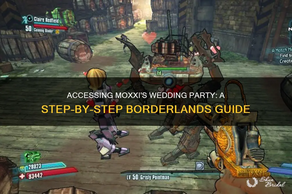 how to access moxxis wedding party