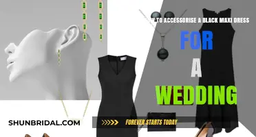 Accessorizing a Black Maxi Dress: Wedding Edition