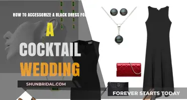 Accessorizing a Black Dress for Your Cocktail Wedding