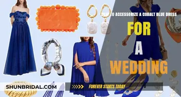 Accessorizing a Cobalt Blue Dress for Your Big Day