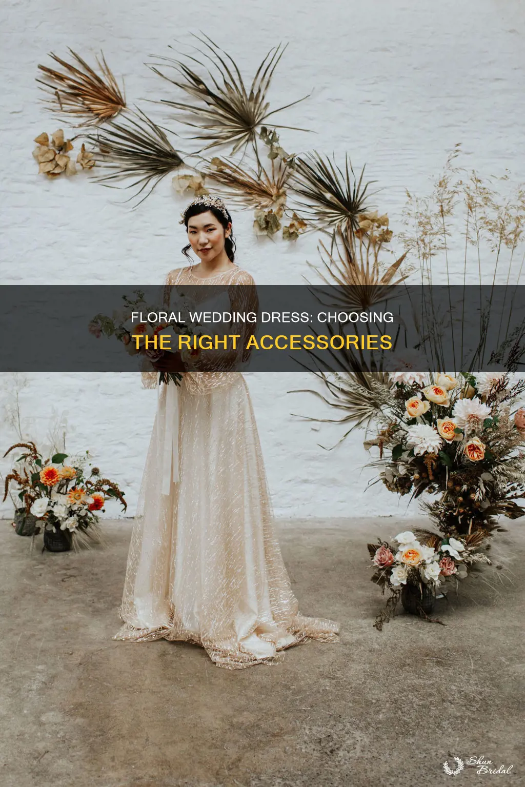 how to accessorize a floral dress for a wedding
