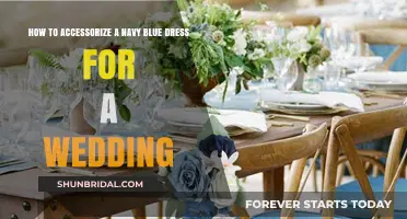 Accessorizing a Navy Dress for Your Wedding Day
