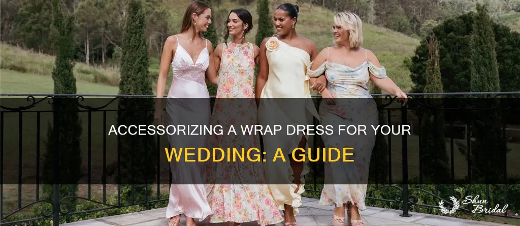 how to accessorize a wrap dress for a wedding