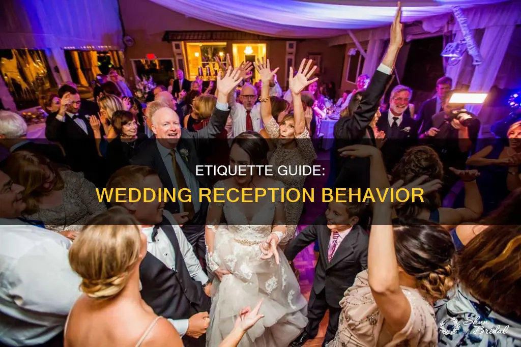 how to act at a wedding reception