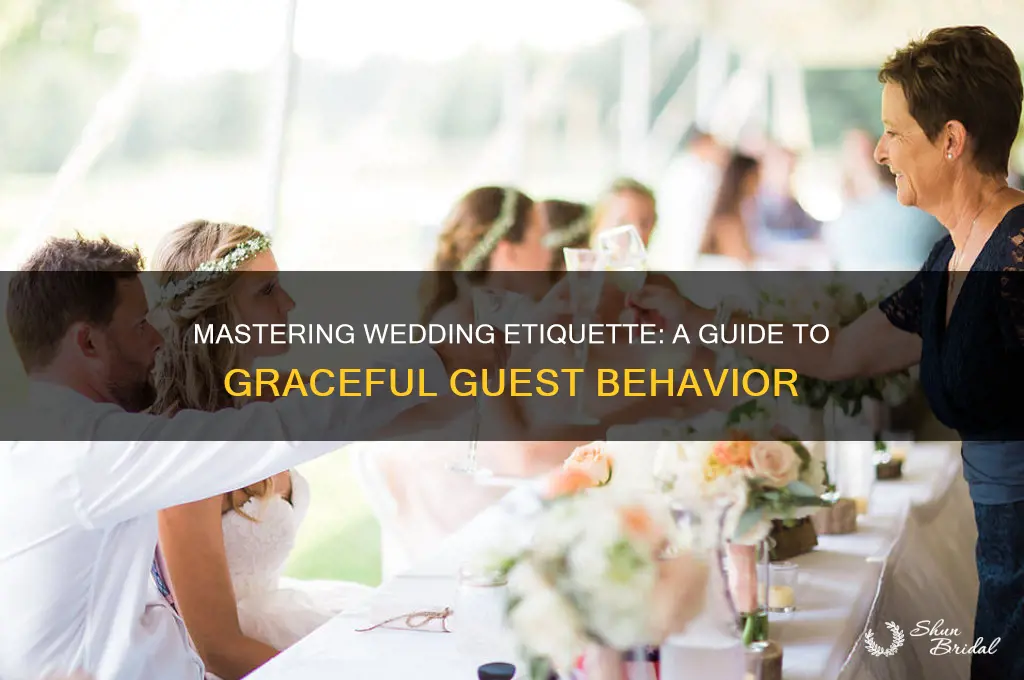 how to act at a wedding