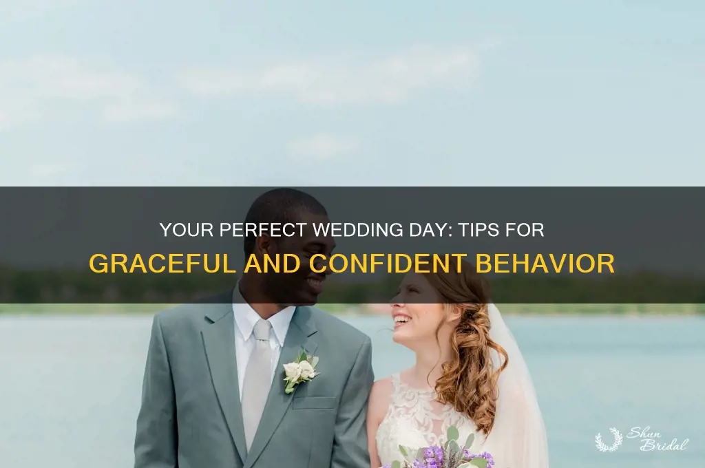 how to act on your wedding day