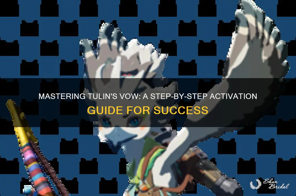 how to activate the vow of tulin