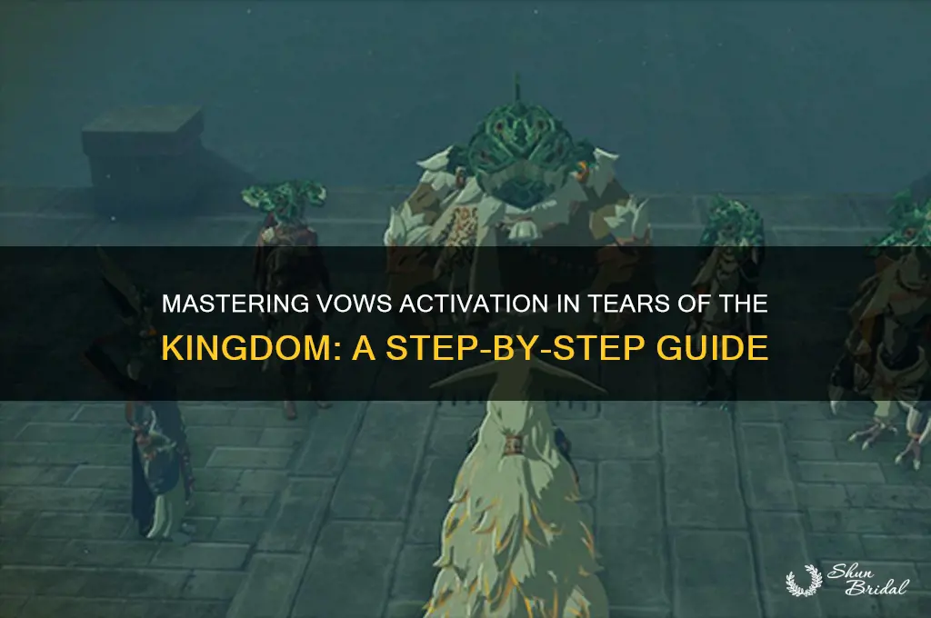 how to activate vows totk