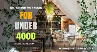 Budget-Friendly Wedding Bliss: Planning Your Dream Day for Under $4000