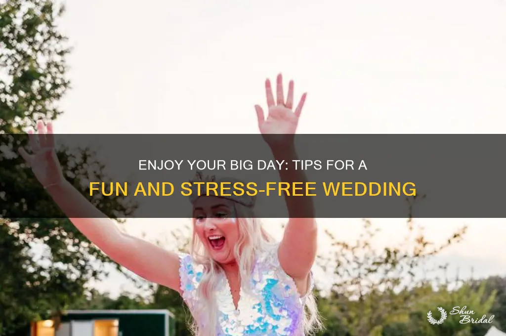 how to actually have fun at your own wedding