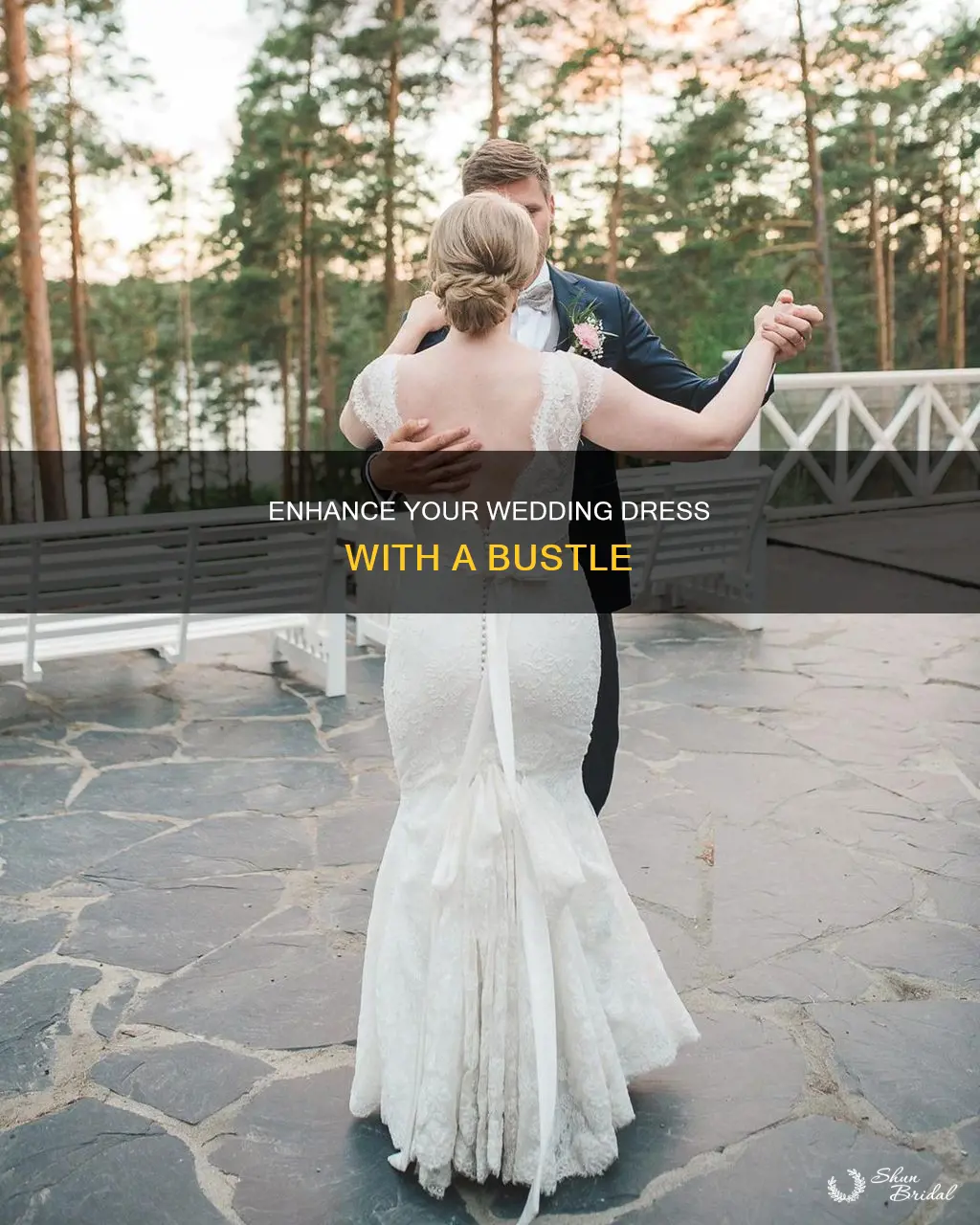 how to add a bustle to your wedding dress