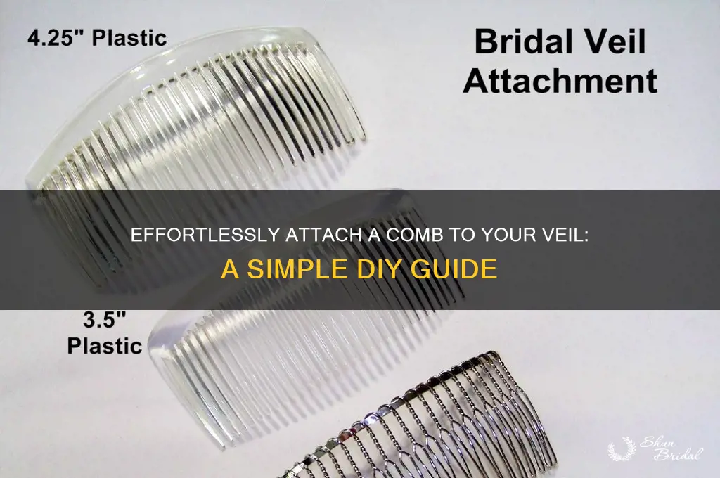 how to add a comb to a veil