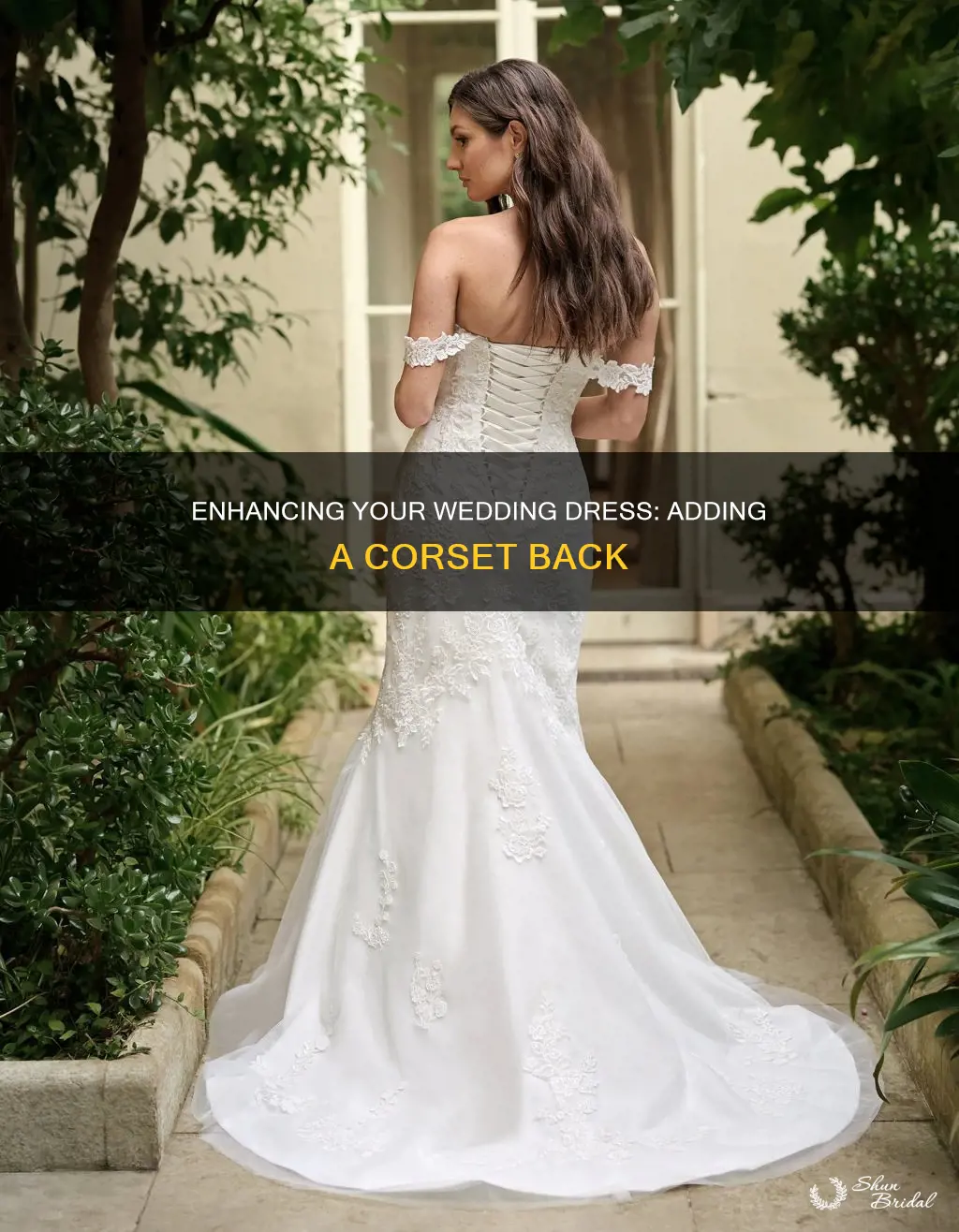 how to add a corset back to a wedding dress