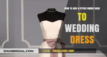 Enhancing Your Wedding Dress with a Fitted Fabric Sash