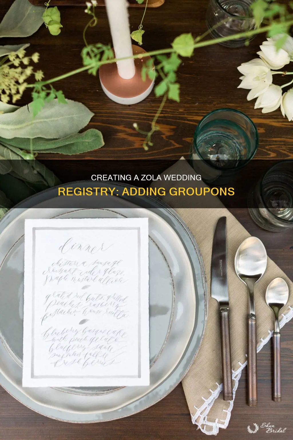 how to add a groupon to wedding registry using zola