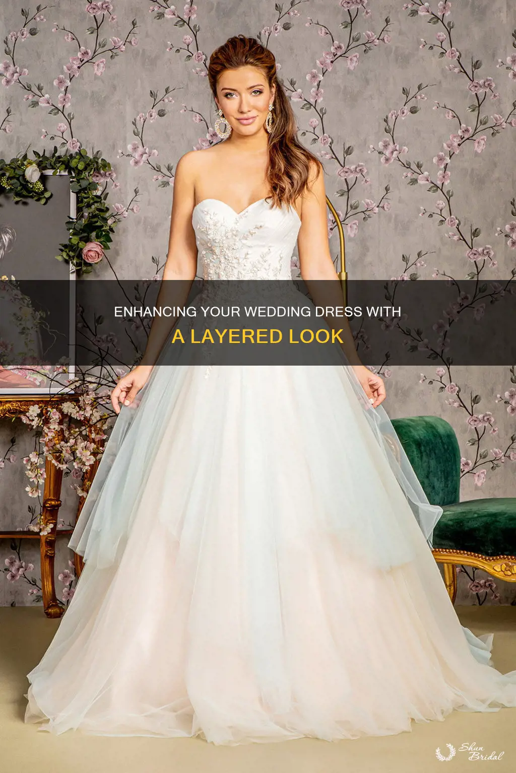 how to add a layer to a wedding dress
