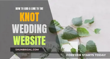 Adding a Link to Your Knot Wedding Website
