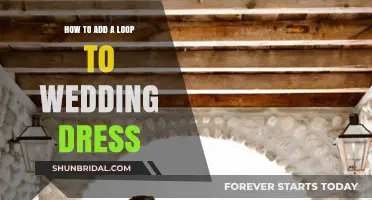 Creating a Loop: Enhancing Your Wedding Dress