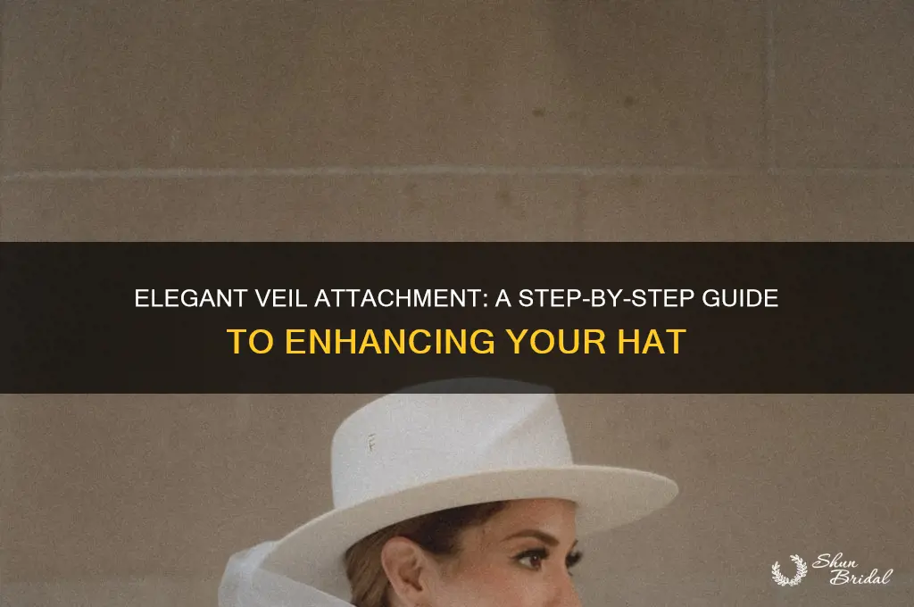 how to add a veil to a hat
