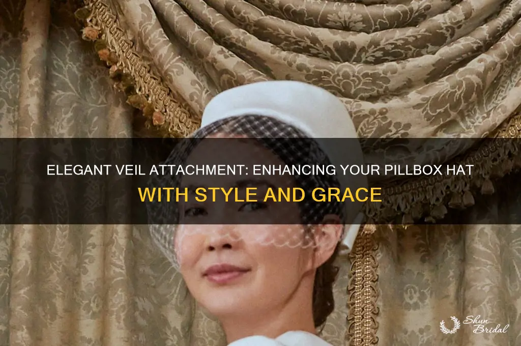 how to add a veil to a pillbox hat