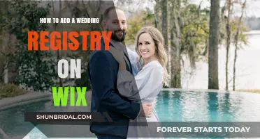 Creating a Wedding Registry: A Wix Website Guide