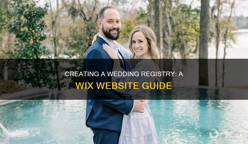 how to add a wedding registry on wix