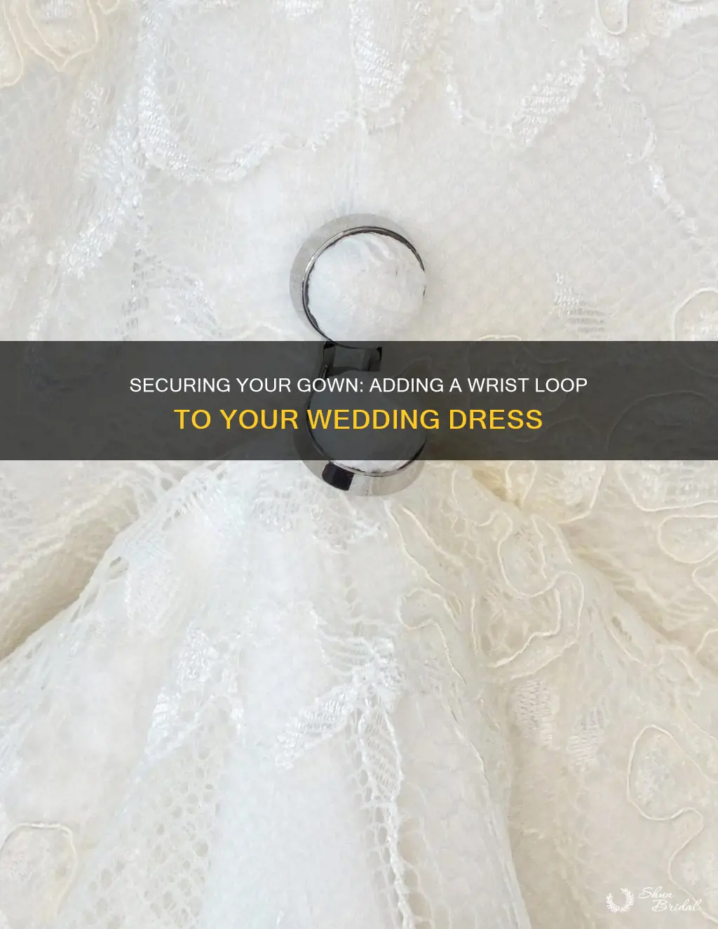 how to add a wrist loop to a wedding dress