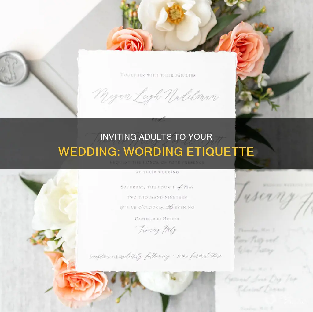 how to add adults only on wedding invitation