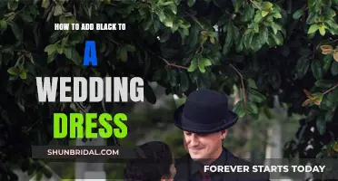 Black Accents for Wedding Dresses: A Guide