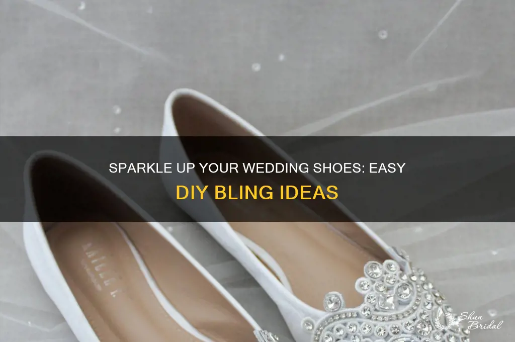 how to add bling to wedding shoes