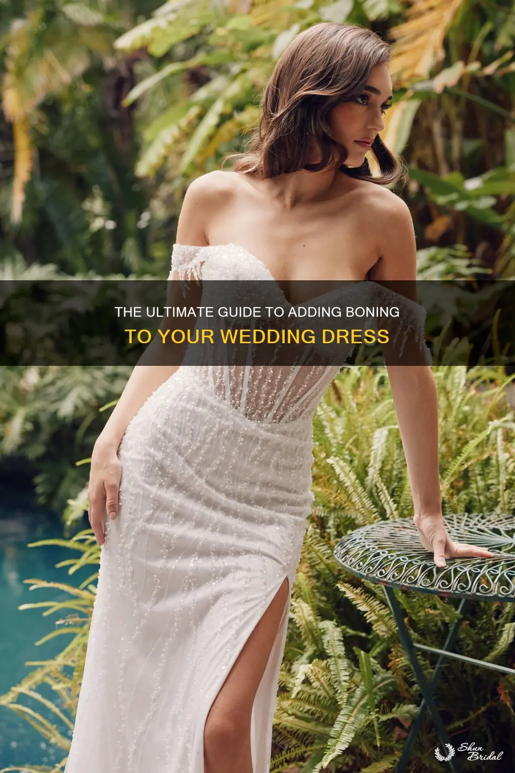 how to add boning to a wedding dress