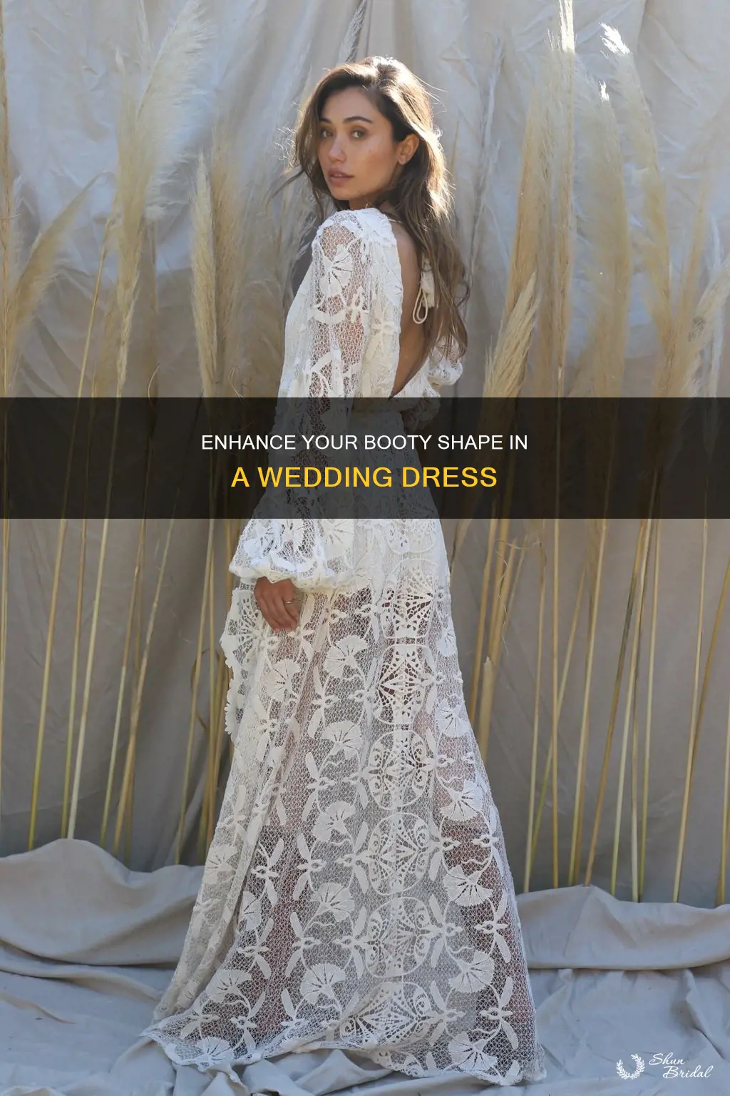 how to add booty shape to wedding dress