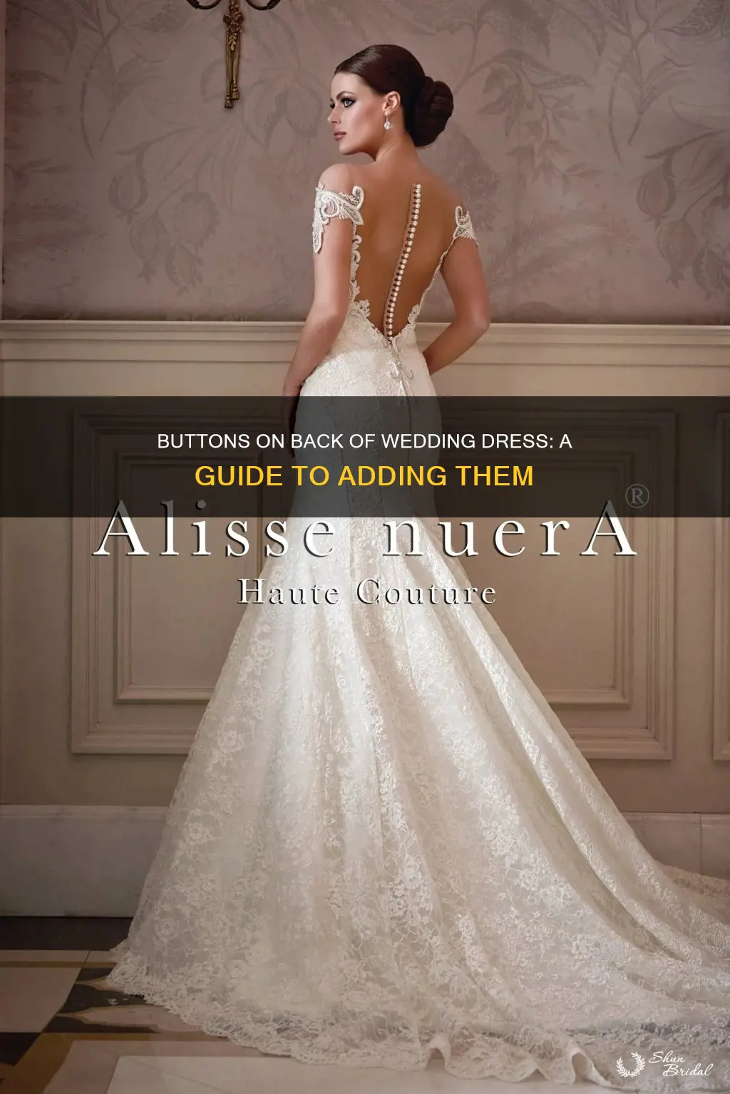 how to add buttons to back of wedding dress